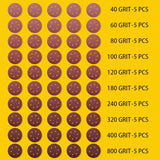 50 PCS 6 Inch Sanding Discs – Hook & Loop 6 Hole Orbital Sander Pads, Assorted Grits 40–800 (5 Each)