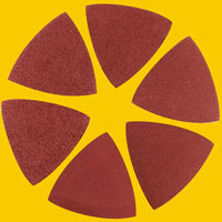 60 PCS 3-1/8" Triangle Sandpaper for Oscillating Multi Tool – Hook & Loop Sanding Sheets, Assorted 40–240 Grits for Wood, Paint, Corners
