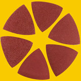 60 PCS 3-1/8" Triangle Sandpaper for Oscillating Multi Tool – Hook & Loop Sanding Sheets, Assorted 40–240 Grits for Wood, Paint, Corners