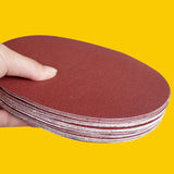 PSA Aluminum Oxide Sanding Discs – Self Stick No-Hole Sandpaper for Disc Sanders, Multi Size (5 to 12 Inch), Mixed Grit (60–400 Grit)
