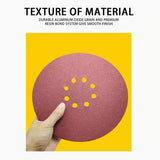 30 PCS 9-Inch 8-Hole Sanding Discs – Hook & Loop Orbital Sander Pads, Assorted Grits 80–400 (5 Each), for Wood, Paint, Drywall