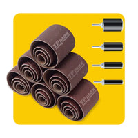 28 PCS Sanding Drum & Sleeve Kit for Drill – 2" Long, Mixed Grits, Assorted Diameters (1/2", 3/4", 1", 1-1/2") for Woodworking & DIY