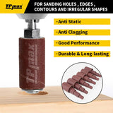 28 PCS Sanding Drum & Sleeve Kit for Drill – 2" Long, Mixed Grits, Assorted Diameters (1/2", 3/4", 1", 1-1/2") for Woodworking & DIY