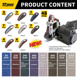 45 Piece 1/2" x 12" Knife Sharpener Sanding Belt Kit for Work Sharp Knife & Tool Sharpener (WSKTS & WSKTS-KT/Mk.1 & Mk.2) - Multiple Grits