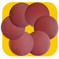PSA Aluminum Oxide Sanding Discs – Self Stick No-Hole Sandpaper for Disc Sanders, Multi Size (5 to 12 Inch), Mixed Grit (60–400 Grit)