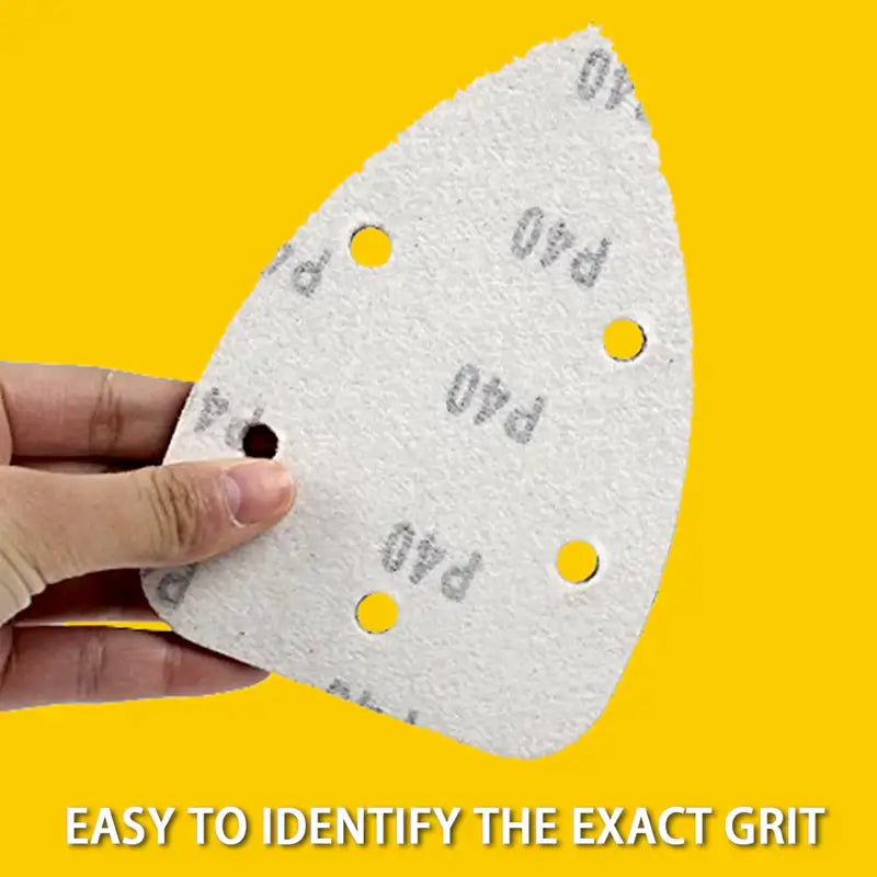 60 PCS Mouse Sander Sandpaper – 3-1/2" x 5-1/2" Hook & Loop Detail Sanding Sheets, 80 to 600 Grit for Wood, Paint, Finishing