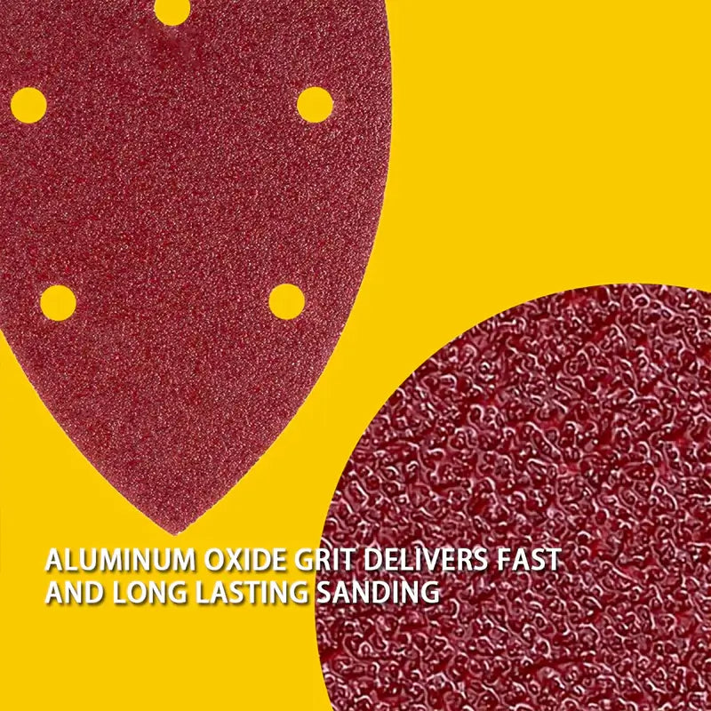 60 PCS Mouse Sander Sandpaper – 3-1/2" x 5-1/2" Hook & Loop Detail Sanding Sheets, 80 to 600 Grit for Wood, Paint, Finishing