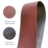 1" x 42" (25 x 1067mm) Sanding Belt – Premium Aluminum Oxide Abrasive Sandpaper for Belt Sanders, Single Grit, 12 Pack